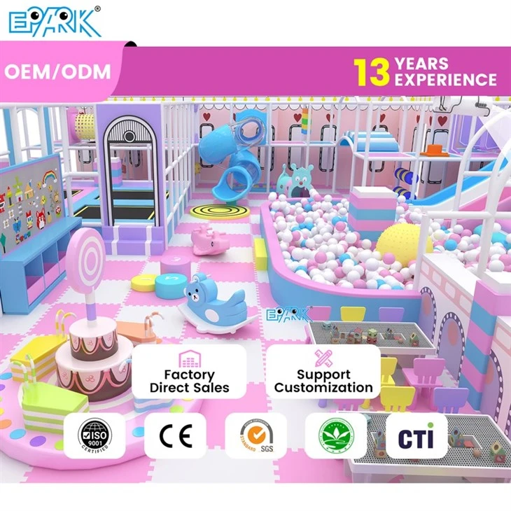 300m² Colorful Modular Indoor Playground Castle For Kids Fun & Adventure best